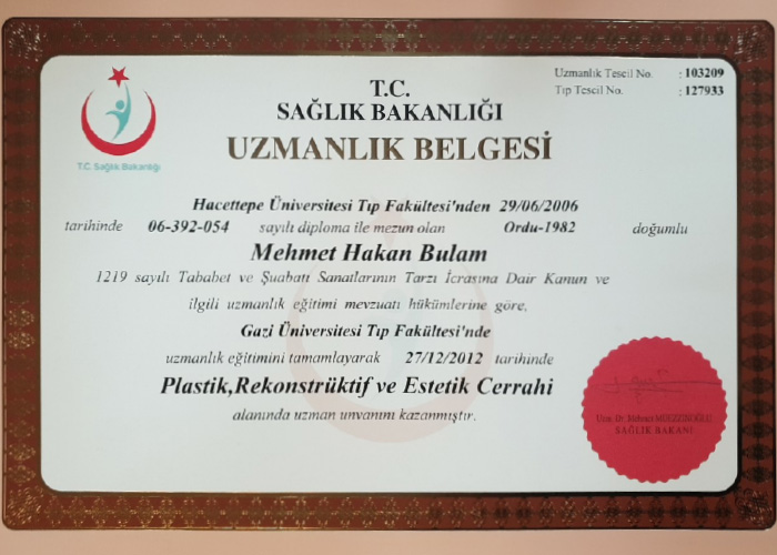Uzmanlık belgesi